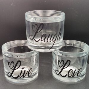 waxine lichtjes - Live Laugh Love